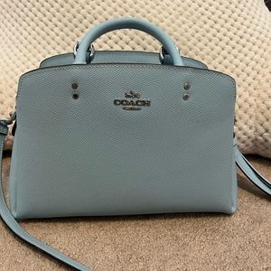 Coach Mini Lillie Caryall Silver/Powder Blue